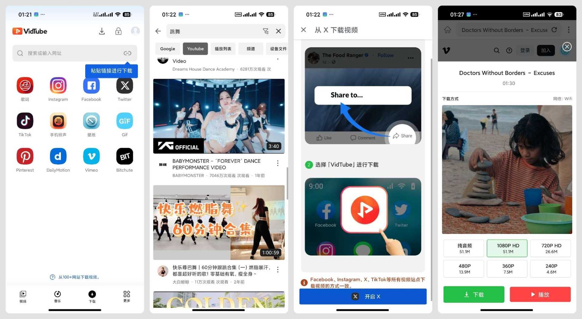 VidTube🈲无限制国内外视频下载器⭕️什么都能下 - 帖子图片4