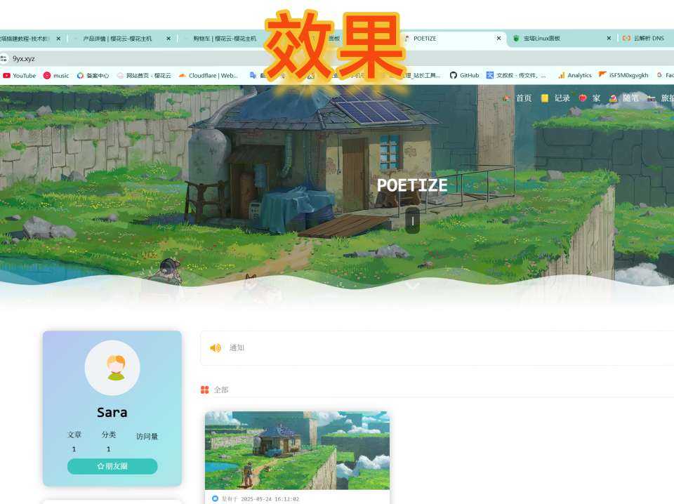 （附带源码）最美博客poetize搭建教程